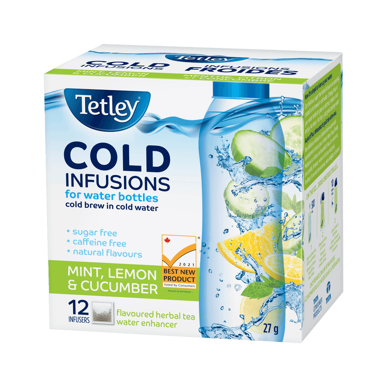 Cold Infusions Mint, Lemon & Cucumber box. with 12 tea bags. 