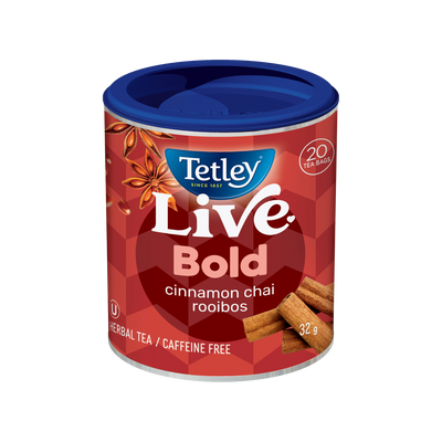 Tetley Live Bold Tea canister