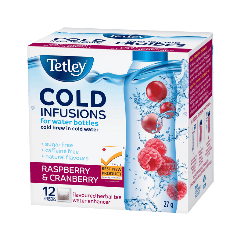 Cold Infusions Raspberry & Cranberry box. with 12 tea bags. 