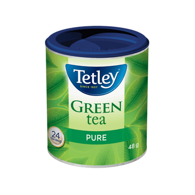 Pure Green tea canister with 24 tea bags. 