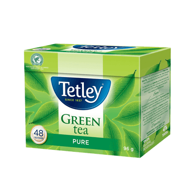 Pure Green tea box with 48 tea bags. 