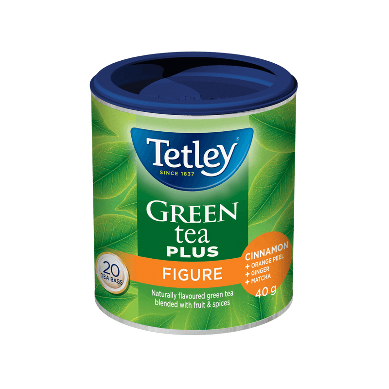 Green Tea Plus Figure canister with 20 tea bags. 