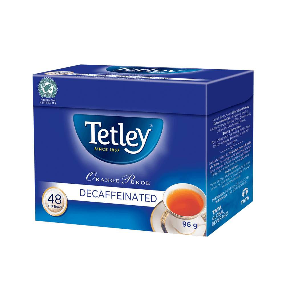 Tea Orange Pekoe Decaffeinated Tea – Tetley Canada