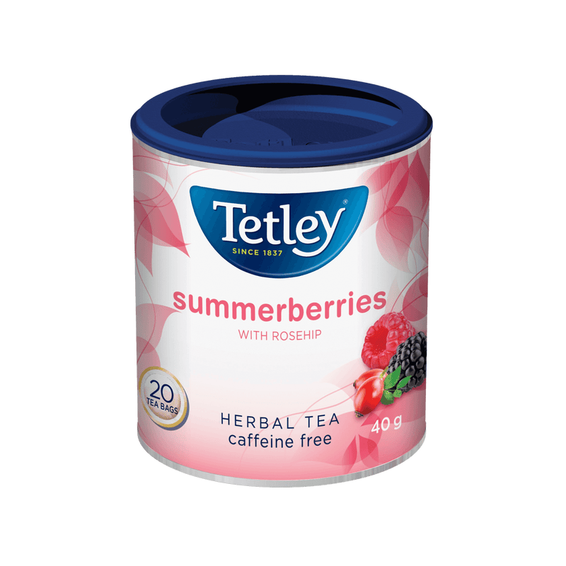 Summerberries canister with 20 tea bags. 
