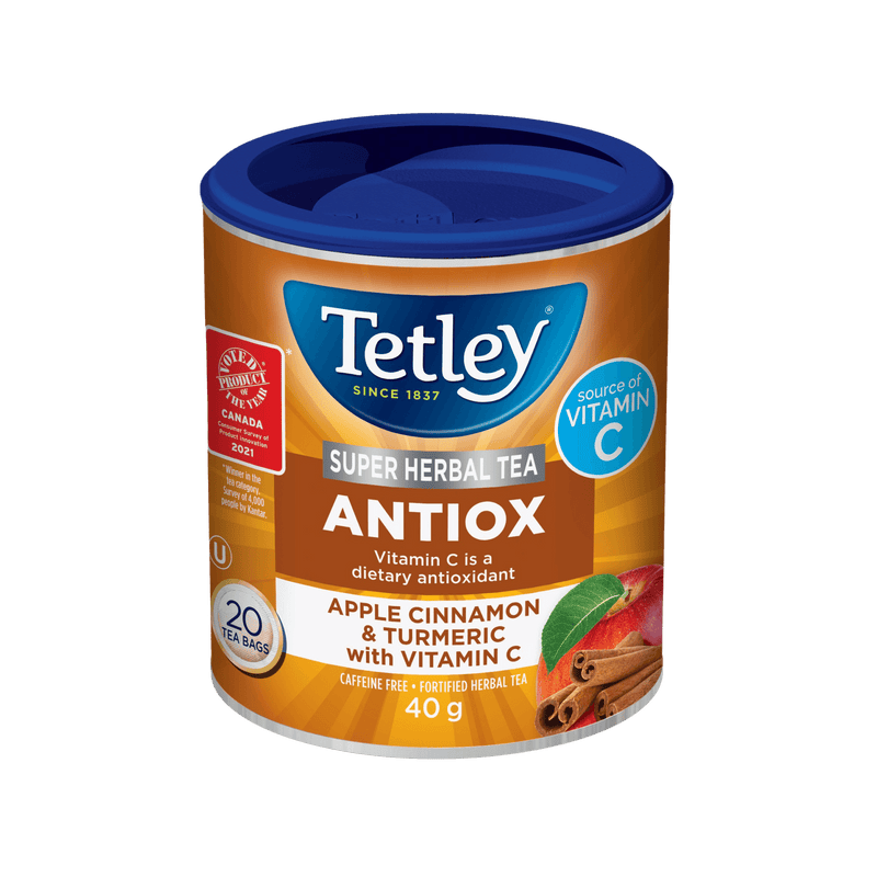 Super Herbal Antiox canister with 20 tea bags. 
