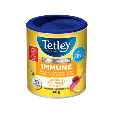 Super Herbal Immune canister with 20 tea bags. 