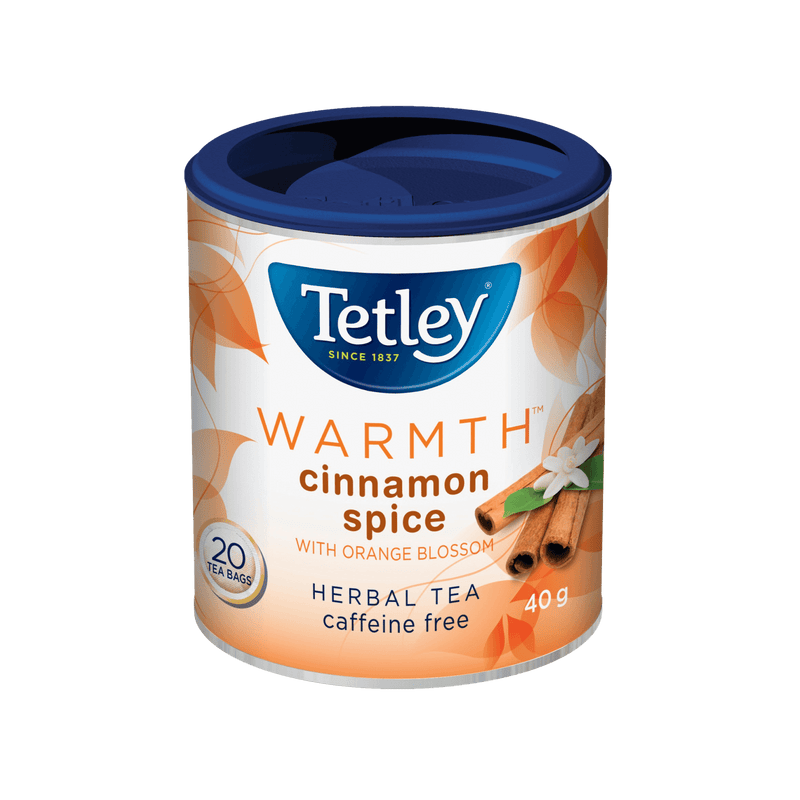 Warmth Cinnamon Spice canister with 20 tea bags. 